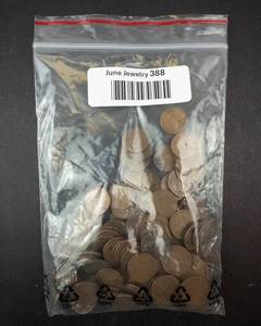 lot 388 image: Wheat Pennies - Lincoln Cent 1 lb Bag. CHECK DESCRIPTION