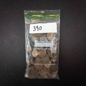 lot 390 image: Wheat Pennies - Lincoln Cent 1 lb Bag. CHECK DESCRIPTION