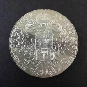 lot 65B image: Maria Theresa Thaler BURG CO TYR 1780X Restrike Coin 28.12g.833S