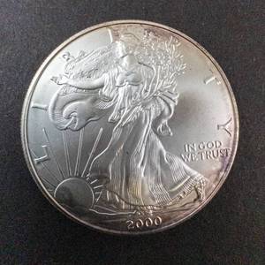 lot 66C image: 2000 Silver Eagle 1oz Fine Silver One Dollar Coin