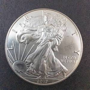lot 66I image: 2017 Silver Eagle 1oz Fine Silver One Dollar Coin