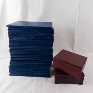 lot 151 image: 1 Box of 30 plus vintage Whitman Empty coin folders