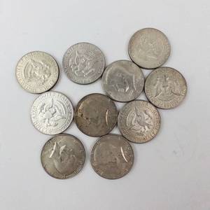 lot 259 image: 10) 40% silver Kennedy half dollars, Approx. 1.48 oz