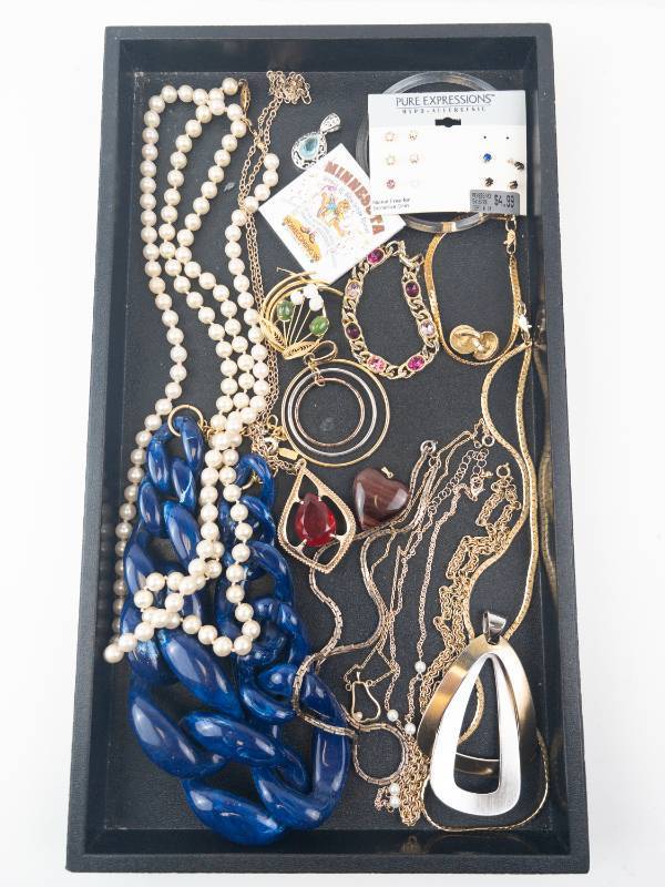 lot 88 image: Pure Expressions Jewelry Lot - Mixed Costume Necklaces, Bracelets & Earrings, Assorted Pieces