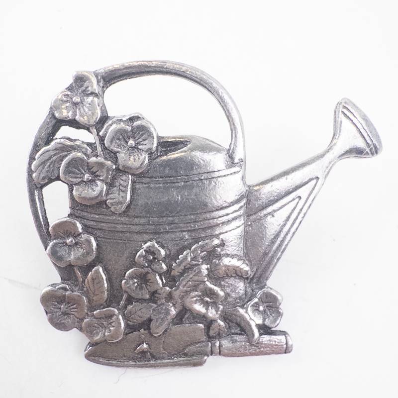 lot 180 image: Watering Can Floral Brooch - Limited Edition year 2000 (Silver Tone)