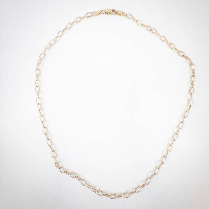 lot 238 image: Necklace - Italy Gold-Tone Link Chain 16-Inch
