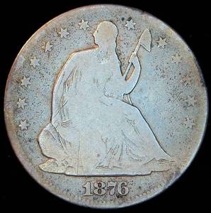 lot 26 image: 1876-S Seated Liberty Half Dollar