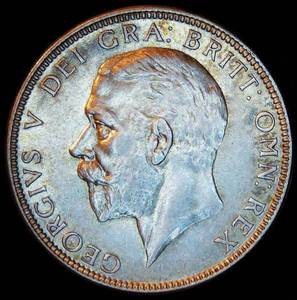 lot 37 image: AU Silver 1929 Great Britain 1 Florin, Original Surfaces wNear Full Luster, .364 OzT  .50 Fine, KM#834
