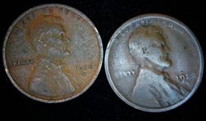 lot 84 image: Semi Key 1926-S  1916-D Lincoln Pennies