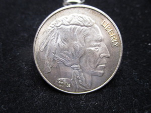 lot 13 image: Buffalo  Indianhead Silver Round