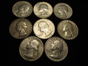 lot 28 image: Washington Quarters - Eight