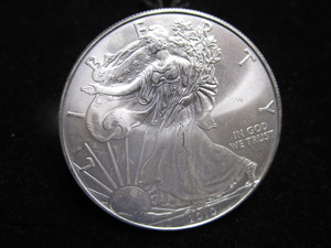 lot 30 image: 2010 American Eagle $1 Silver Coin