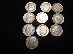 lot 39 image: Roosevelt Dimes