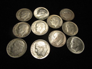lot 40 image: Roosevelt Dimes
