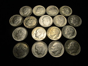 lot 43 image: Roosevelt Dimes