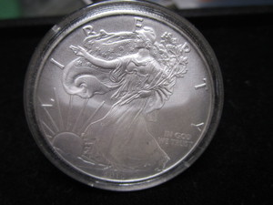 lot 58 image: 2010 American Eagle $1 Silver Coin