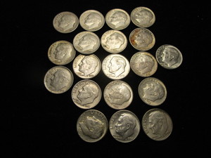 lot 41 image: Roosevelt Dimes