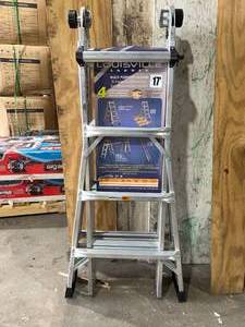lot 10122 image: Louisville Multi Purpose Ladder 17