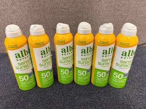 lot 334 image: 6 Bottles Of Alba Botanical 50 Spf Sunscreen