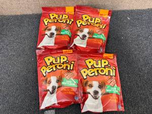 lot 66 image: 4 Bags Of Puperoni Dog Treats