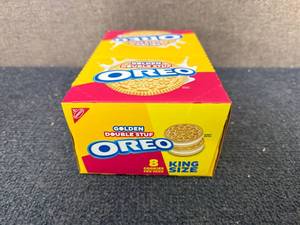 lot 84 image: Box Of Golden Souble Stuf Oreos