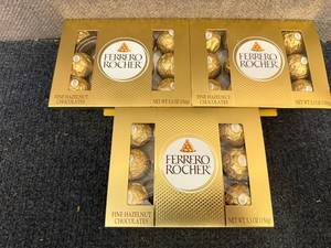 lot 116 image: 3 Boxes Of Ferrero Rocher