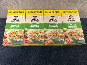 lot 122 image: 4 Boxes Of Quaker Apples & Cinnamon Oatmeal