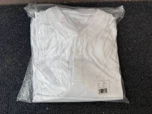 lot 196 image: 5 Pack Of White Long Sleeve Polo Shirts