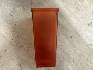 lot 191 image: 8 Red Glass Vases
