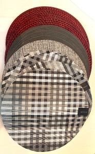 lot 70 image: New Chilewich Rhythm Vanilla Round Placemats and More