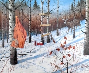 lot 113 image: Les C. Kouba Nature Calls - Limited Edition 9312500 Framed Print