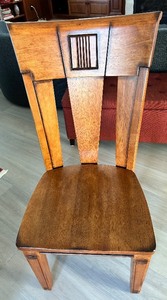 lot 149 image: Teak Desk Chair - Made in Thailand, Solid Wood, Slat Back