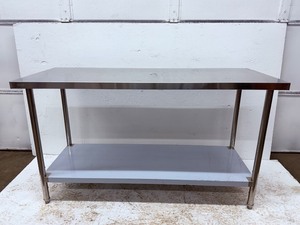 lot 10 image: Commercial Grade Stainless Steel Work Prep Table w Undershelf