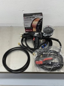 lot 14 image: WELDER LBT150 Spool Gun 150 Amp 10ft Cable Euro Connector Aluminum MIG WeldingHeavy-Duty 200A-300A Stick Welding Electrode Holder &amp Ground Clamp Cable Assembly Kit (DinseTwist-Mate Connector)