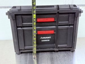 lot 30 image: &nbspHusky Build-Out 22 in. Modular Tool Storage 2-Drawer Tool Box - IP65 Rated