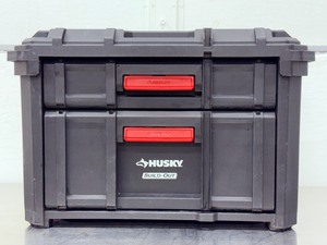 lot 54 image: Husky Build-Out 22 in. Modular 2-Drawer Tool Box - Heavy-Duty, Lockable, IP65 Rated