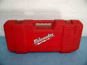 lot 21 image: Empty Milwaukee Hard Plastic Sawzall  Tool Case