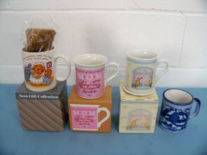 lot 35 image: Miscellaneous Coffee Mugs  Cups - some NEW in Original Boxes