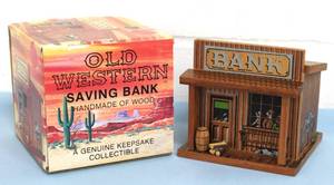 lot 60 image: Old Western Coin  Money Saving Bank - in Original Box