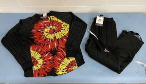 lot 86 image: Soccer Youth Goalie Clothing - Select Padded Pants with Tags & Reusch Padded Goalie Long-Sleeve Jersey