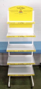 lot 100 image: Multi-Shelf Store Display on Wheels