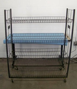 lot 97 image: Multi-Shelf Rolling Cart