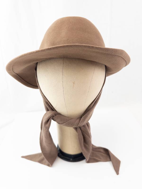 lot 47 image: Betmar Brown Wool Felt Fedora Hat - 100% Wool, Wide Brim