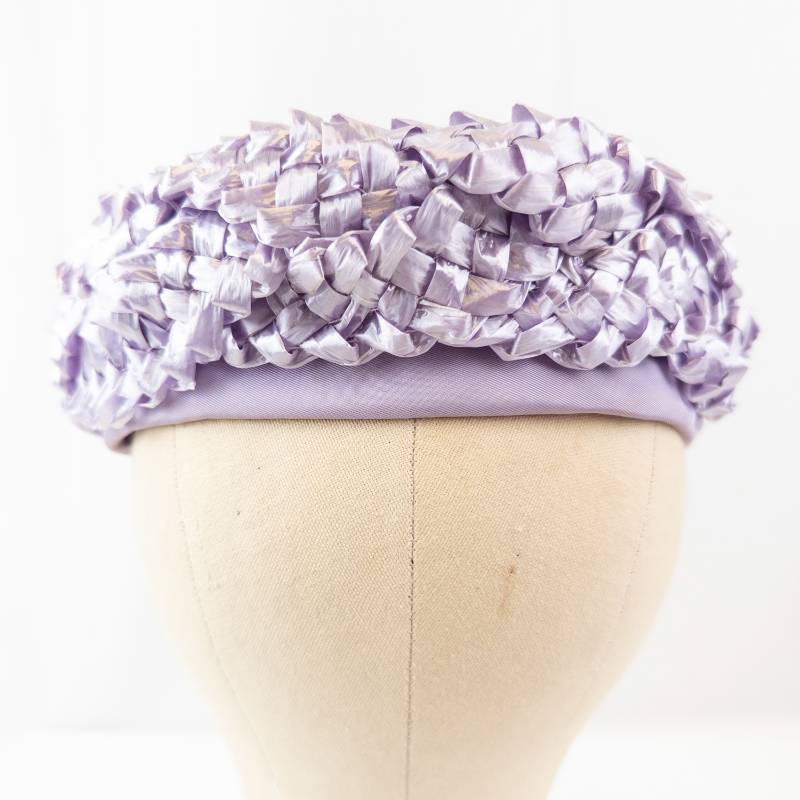 lot 71 image: Clover Lane Lavender Braided Vintage Hat, Size 6