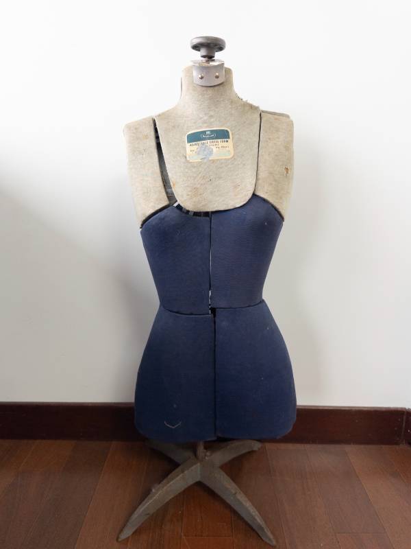 lot 212 image: Heathside Adjustable Dress Form - Vintage Studio Mannequin, Navy Cover