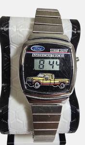 lot 29 image: Vintage 1970s Ford Trucks Advertising Digital Quartz Watch