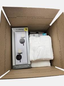 lot 76 image: Home Decor Lot NEW items from Wall Scones, Light Sheer Window Panel and more