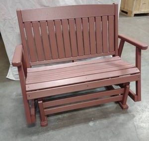 lot 29 image: Poly-Lumber 2 Person Glider Bench