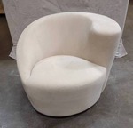 Vladimir Kagan Nautilus Directional Swivel Accent Chair 3' Circle