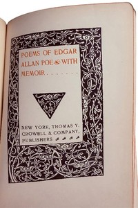 Edgar Allan Poe - Poems with Memoir (1892) Crowell & Co. Leather Bound